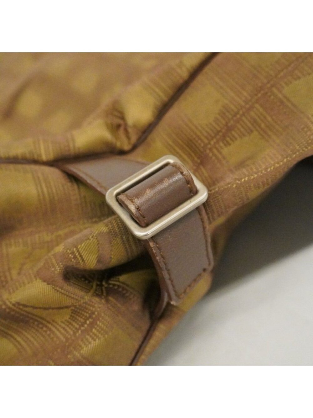 Chanel Tote New Travel Nylon Khaki Silver - Picture 9 of 10